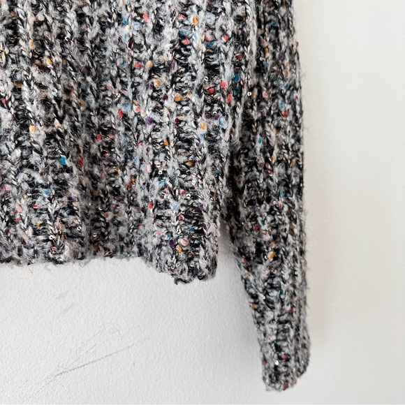 Zara black sparkle multicolored sweater - Picture 3 of 4